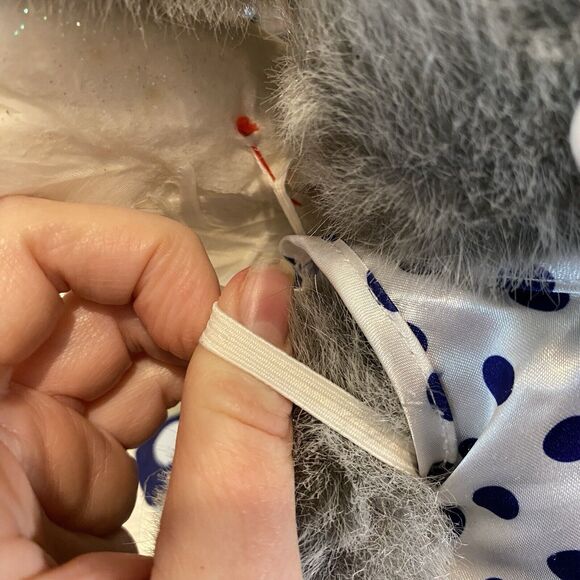 Build A Bear Elephant Angel Wings Dress Set Vintage 1997 Holiday Christmas Gift - Picture 6 of 11